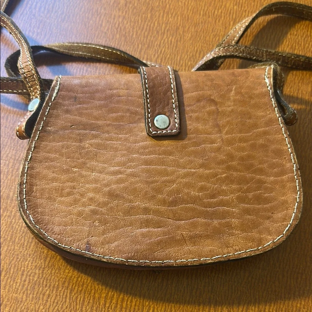 Brown Leather‎ Crossbody Bag